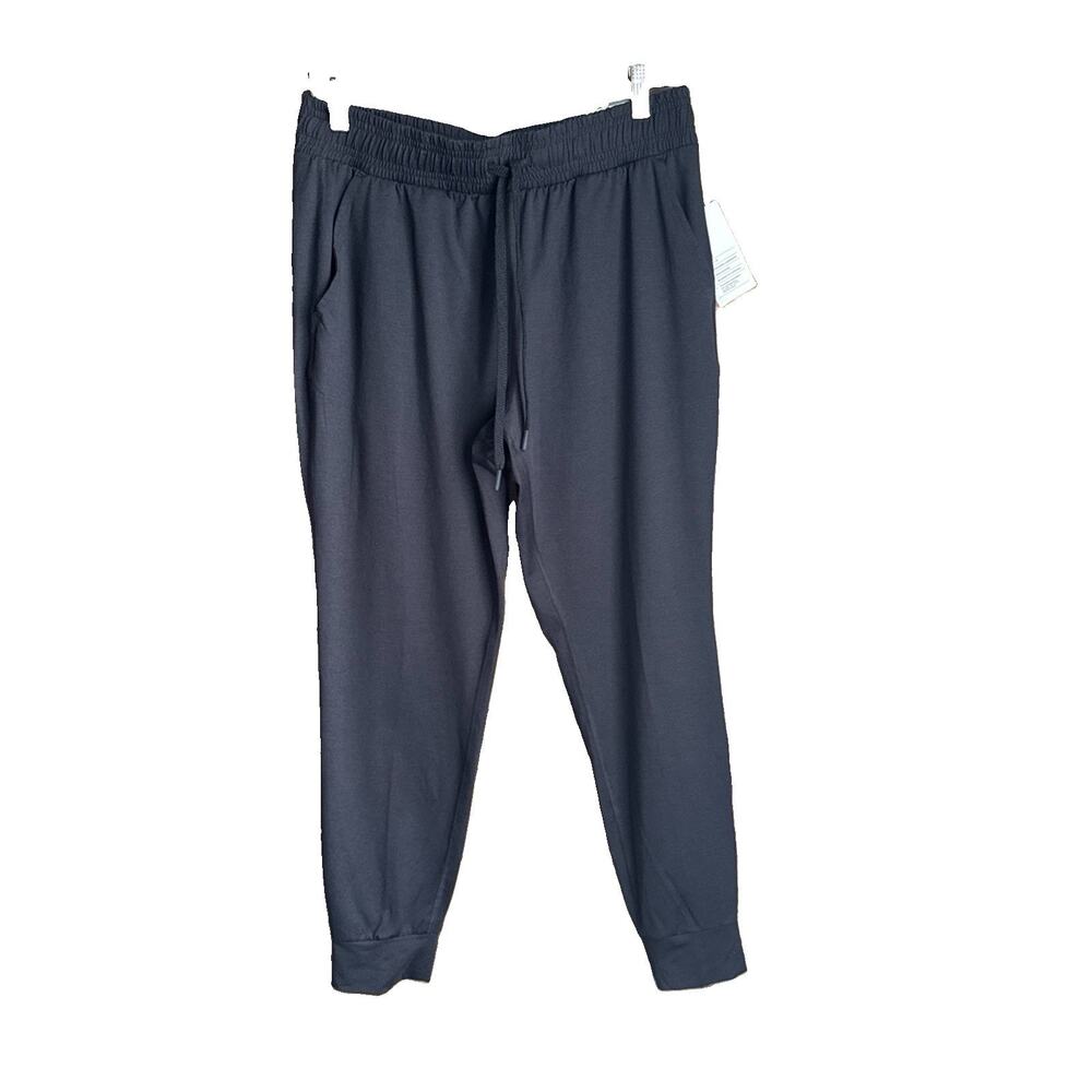 All in Motion Soft Stretch Joggers M Heathered Black Slim Fit Athleisure NWT